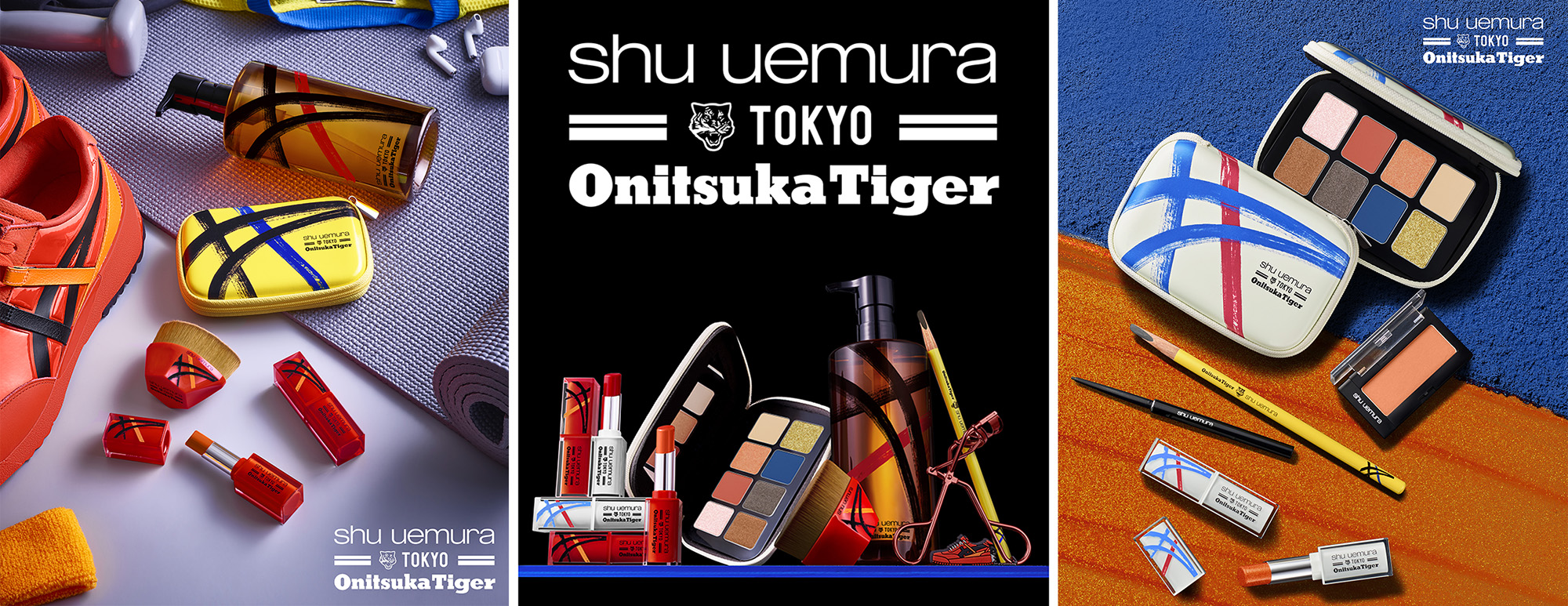 shu uemura X Onitsuka Tiger makeup 
