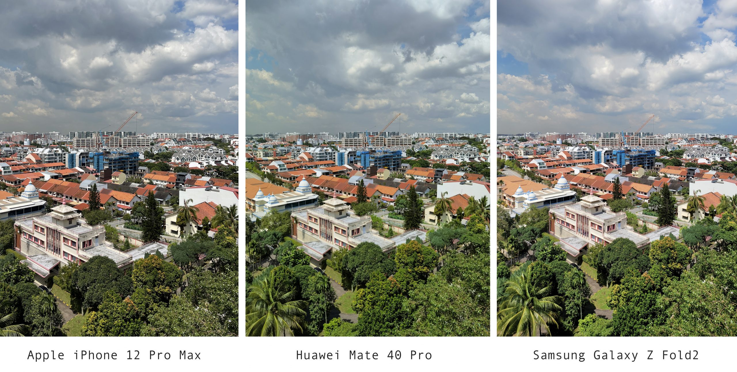 A Comparison Of Photos Taken With Apple Iphone 12 Pro Max Vs Huawei Mate 40 Pro Vs Samsung Galaxy Z Fold2