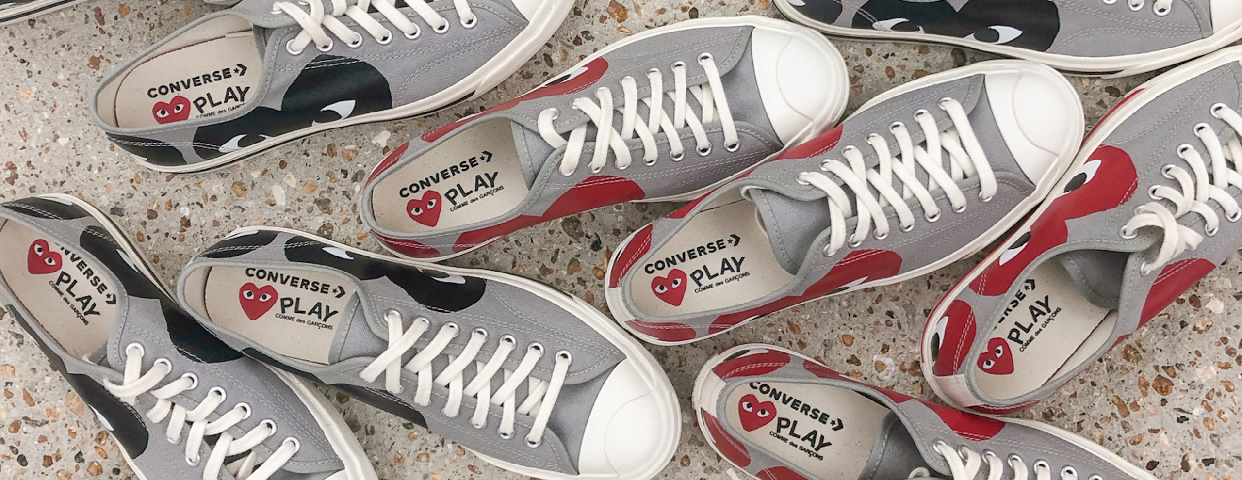dessert Bare overfyldt magnet Converse x COMME des GARÇONS PLAY Takes On The Classic Jack Purcell Sneakers