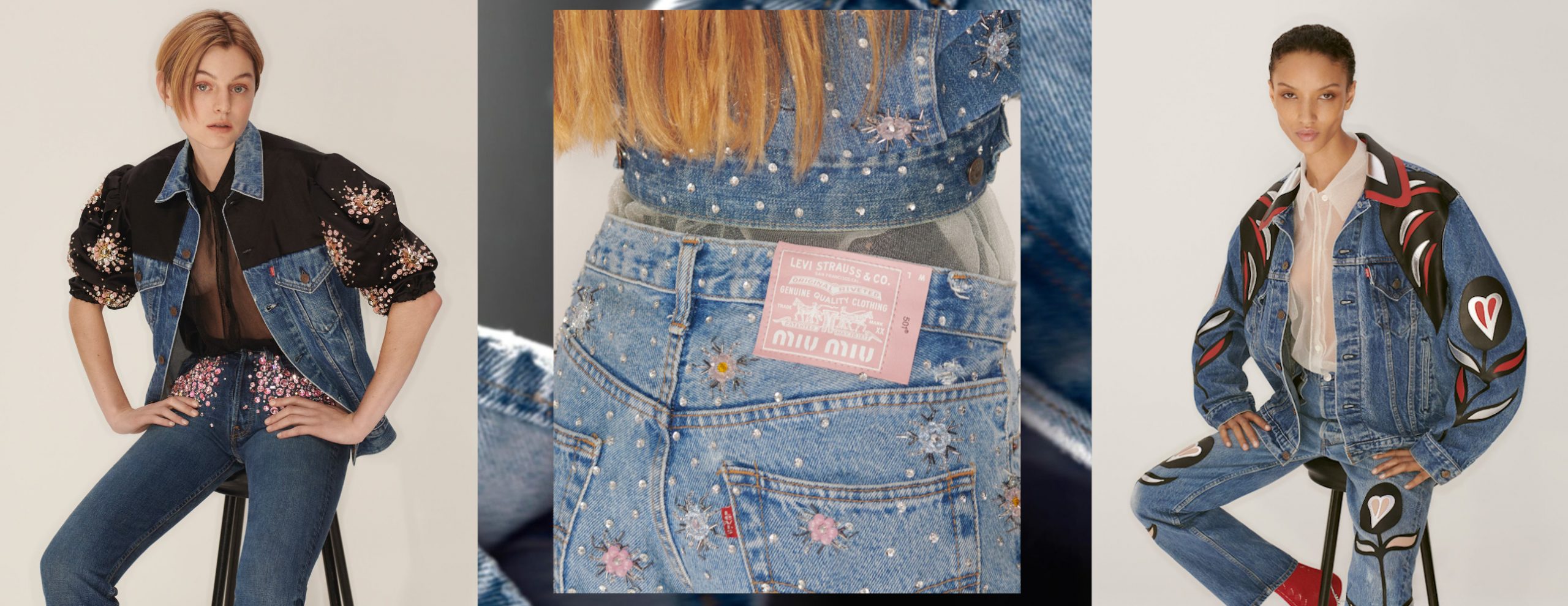 Miu Miu and Levi's Have Teamed Up For An Upcycled Denim Collection