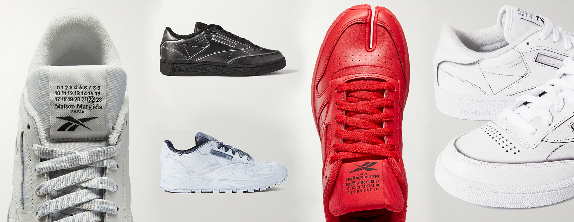 More designs from the Reebok x Margiela collaboration on NET-A-PORTER