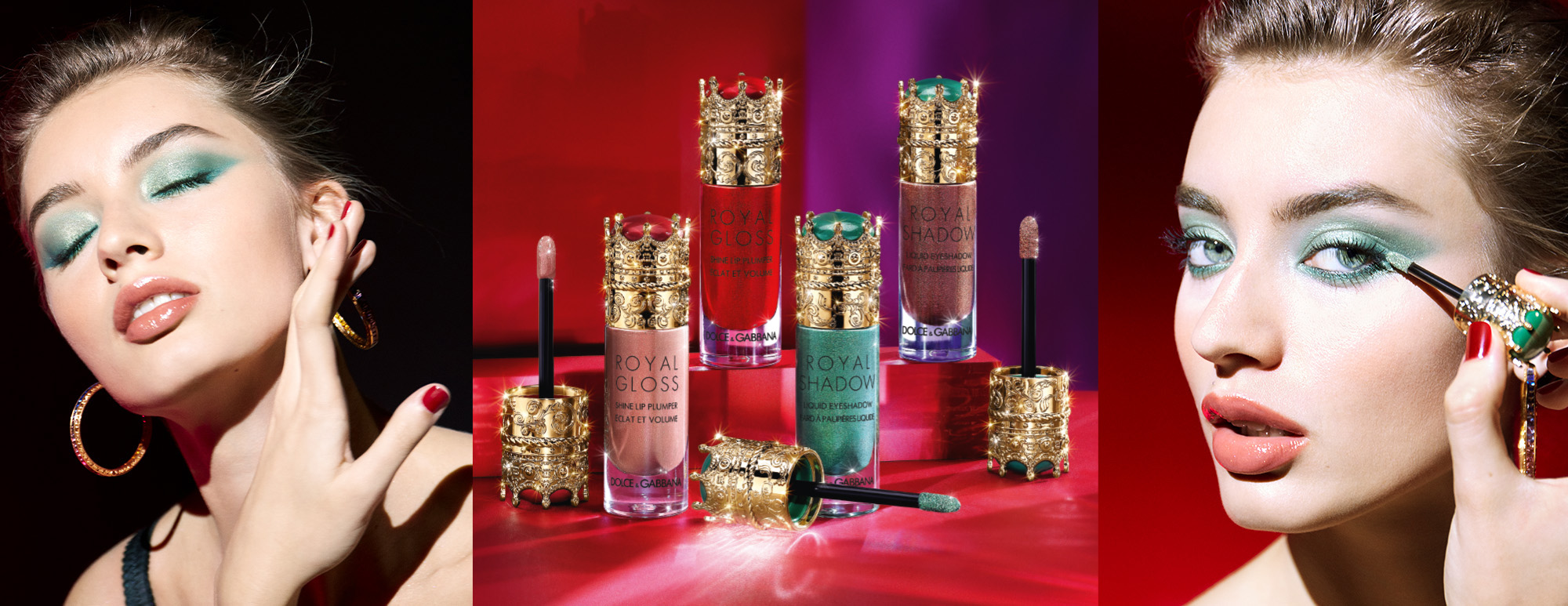 The Holiday Makeup from Dolce & Gabbana includes four shimmering royal shades perfect for a queen