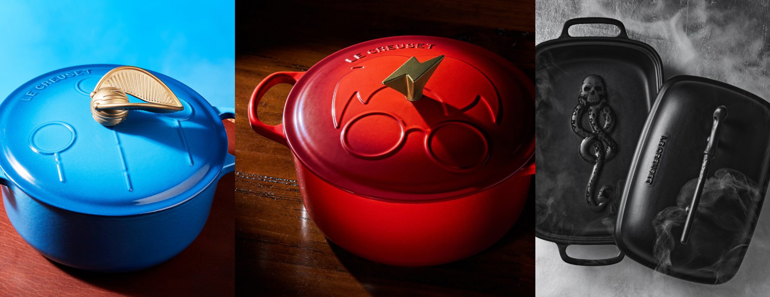 The Le Creuset x Harry Potter Cookware Collection, Including Dutch