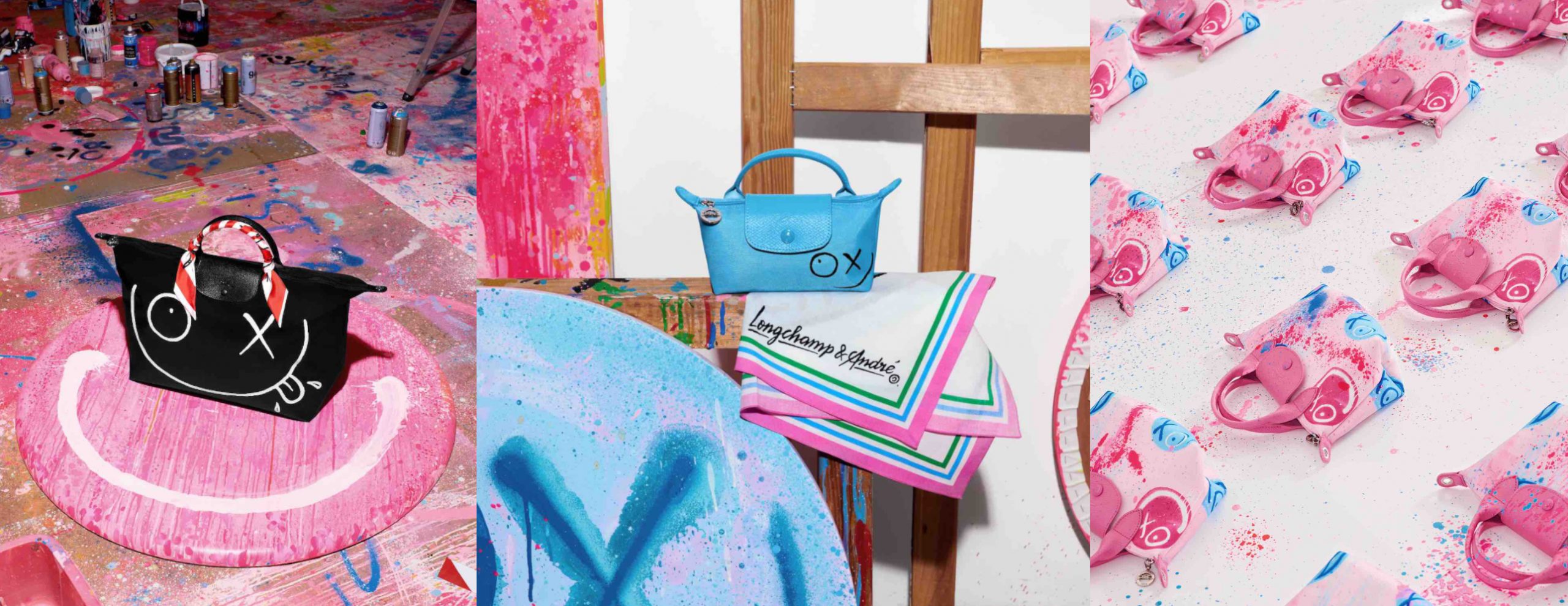 Longchamp And Graffiti Artist André Collaborate On A Joyous And Colourful  New Collection - ELLE SINGAPORE