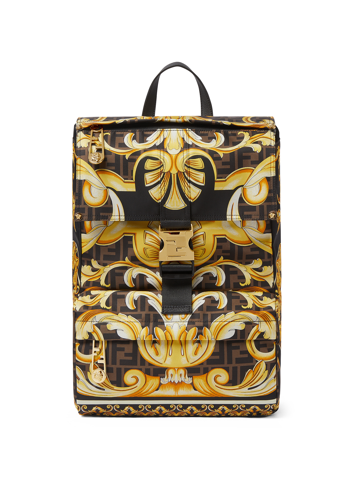 New Versace Fendi Collaboration FENDACE LA MEDUSA MEDIUM Baroque HANDBAG Bag