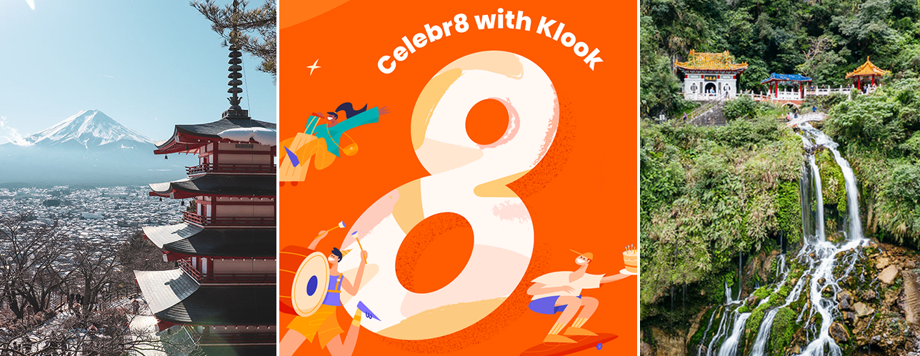 Klook Celebrates Their 8th Birthday with Daily Destination Deals, Promos and Giveaways to Plan Your Next Holiday