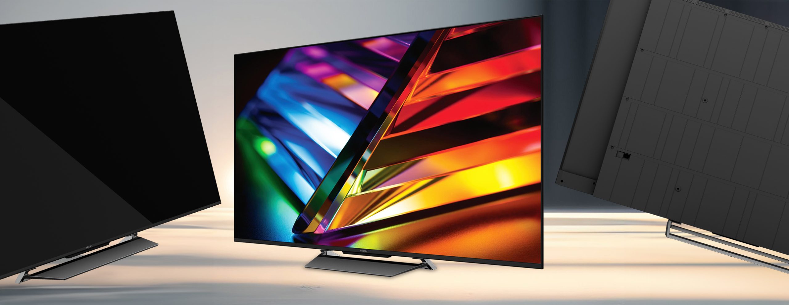 PRISM+ U75 MiniLED QLED TV, featuring 50x smaller nanocrystals for the